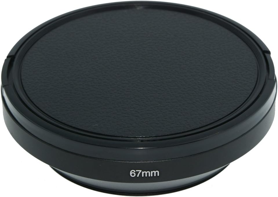 67mm 1 77mm >16mm SIOTI Lens Hood, Oxidation Matte Anti Reflective Treatment, Aluminum Alloy, with * Lens Cap