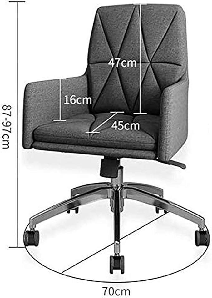 Office Chair Gaming Chair Computer Chair Adjustable Desk Chair Conference Chair Armchair for Executive Home AdultsModern Swivel Chair with Armrest Thick BackrestUpholstered Offic