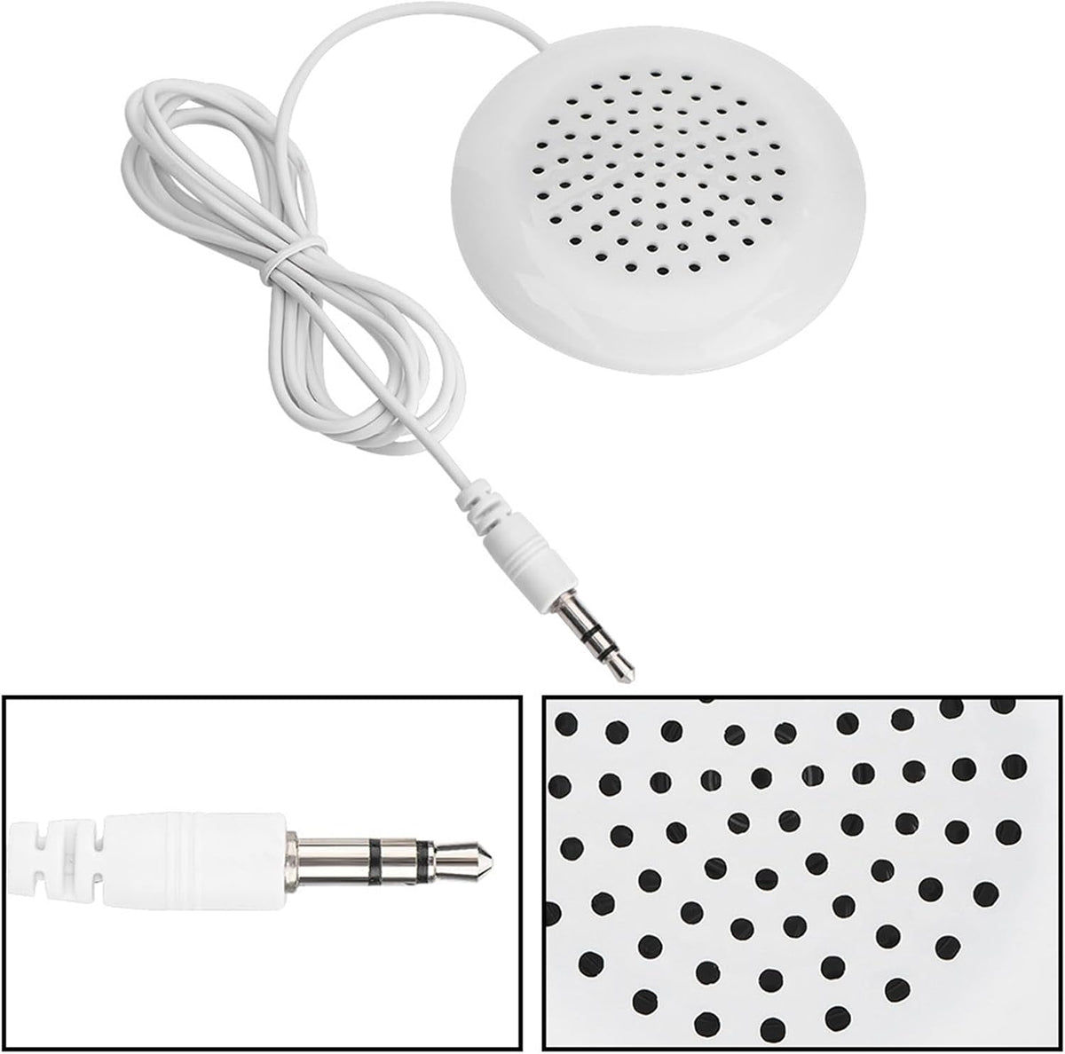 Cuifati 2PCS 3.5mm 3.5mm MP3 Mini Stereo Speaker,New DIY Pillow Speaker Mini Stereo Speaker,True HD and Unique Soft