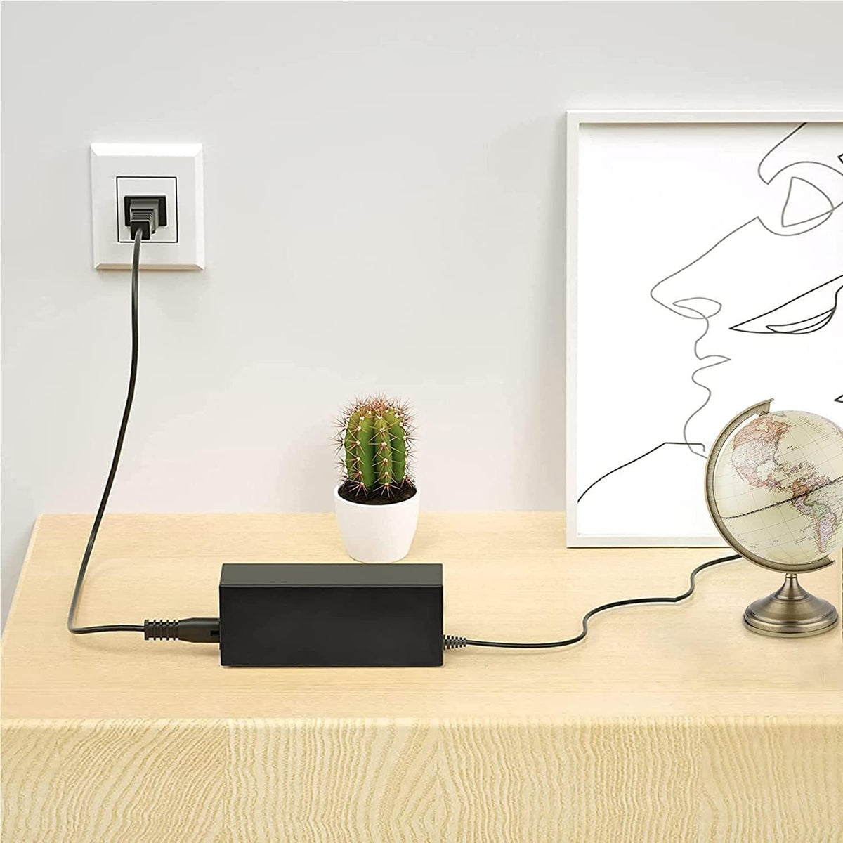 GUY-TECH 800P LTH800P 100-240 Global AC/DC Adapter Compatible with Lathem Direct Thermal Print Time Clock Recorder