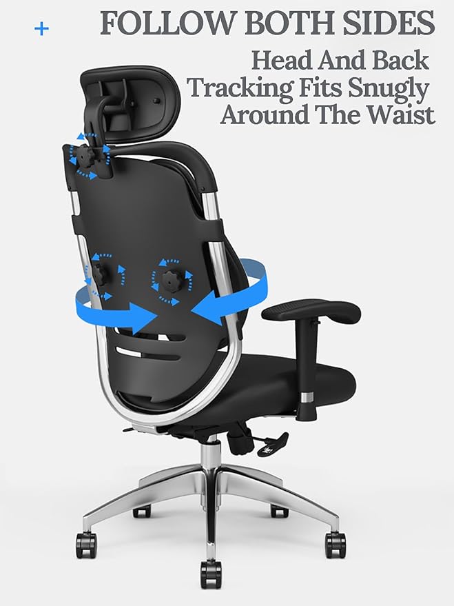 JSWHYBD Gaming Chair with Footrest Office Chair High Back Ergonomic Computer Chair with Lumbar Support Task Chair Reclining Computer Chair Gaming Video Brown