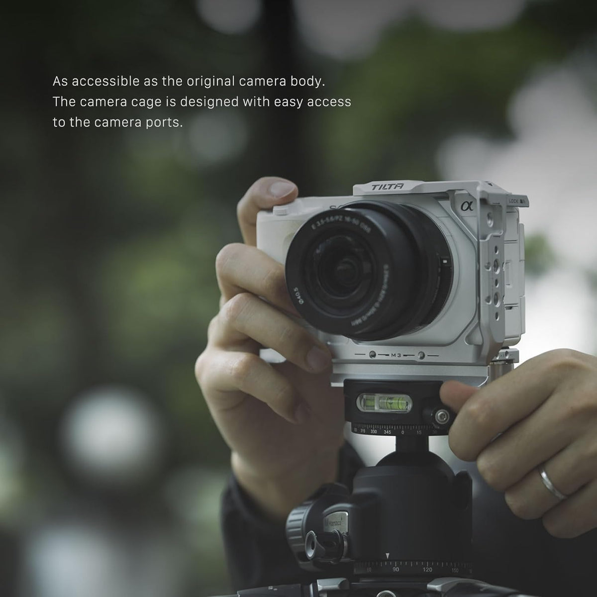 Tilta Camera Cage for ZV-E1 Pro Kit | Includes NATO Top Handle, Cooling System, Rod, LWS Baseplate | Cold Shoe, NATO Rail, M3 and 1/4""-20 Threads Mounts | Silver