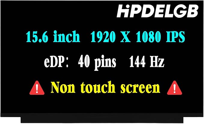 Screen Replacement for Acer Nitro V 15 N23Q22 ANV15-51-73B9 Gaming ANV15-51 ANV15-51-51H9 LCD Non-Touch Screen Display Panel 15.6 FHD 144HZ 40 pin