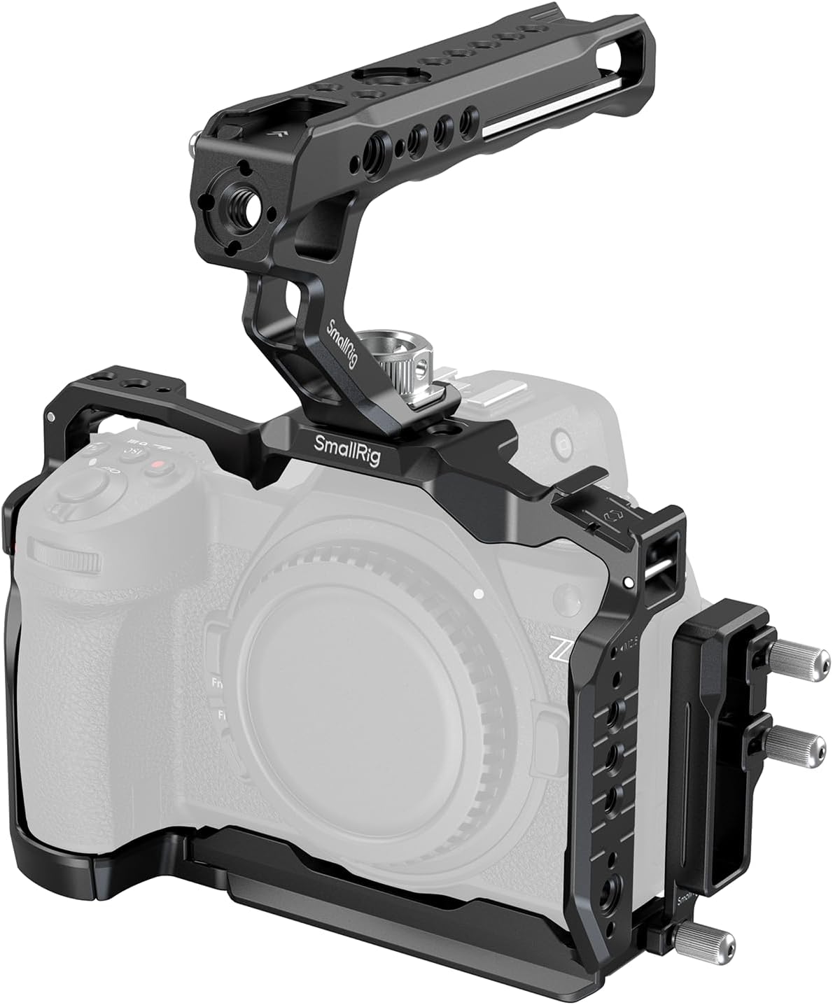 SmallRig Z6 III Camera Cage Kit for Nikon Z6 III, with Top Handle and Cable Clamp, Aluminum Alloy Camera Full Cage Kit with Anti-Twist Design, Built-in Quick Release Plate for Arca-Swiss - 4520