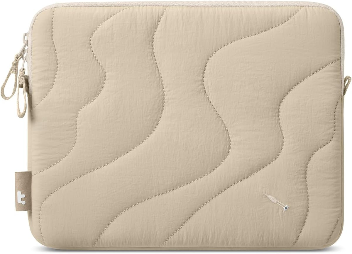 tomtoc 360 Protective Puffy Tablet Sleeve for iPad Pro 11-inch (M4/(4th/3rd/2nd/1st Gen), iPad Air 11-inch (M3) 2025/(M2) 2024 with Magic Keyboard/Smart Keyboard, Quilted Soft Puffer iPad Case