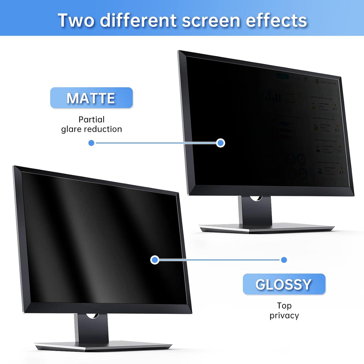 Privacy Screen Filter for 27 inch Widescreen Monitors-Privacy Screen for Computer Monitor-Computer Privacy Screen(16:9 23.5”x13.23”)