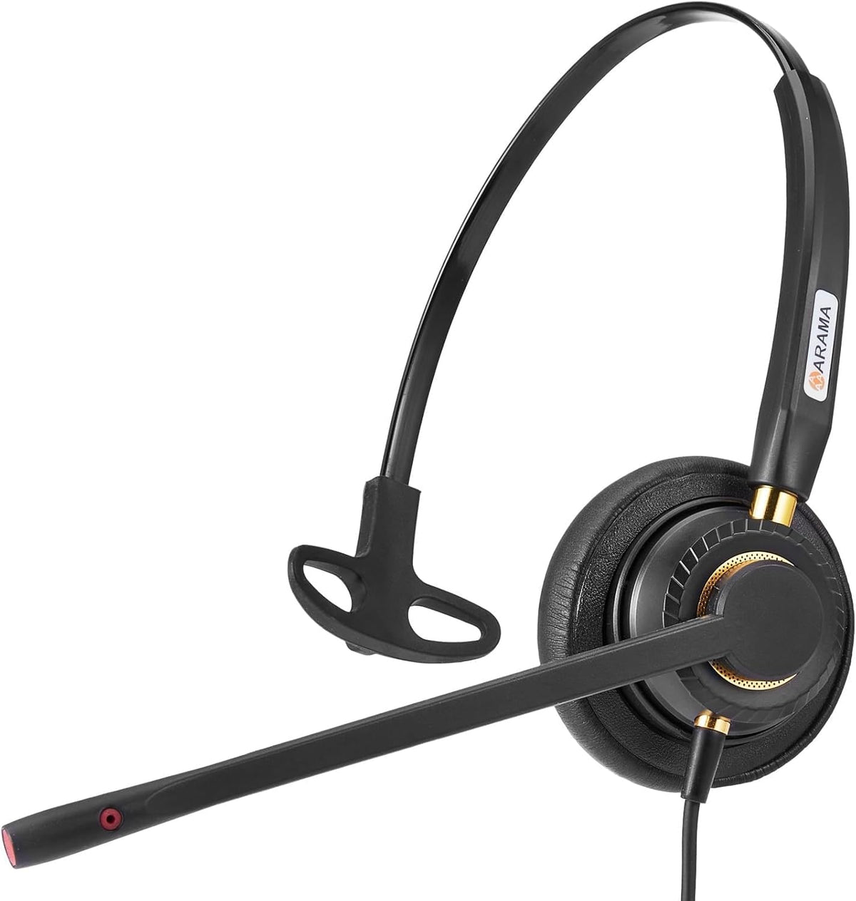 Headset with Microphone Noise Cancelling & Audio Controls Ultra Comfort Headphone for Computer Laptop Pc Business Skype UC Webinar Call Center Office (USB A & USB C Adapter)