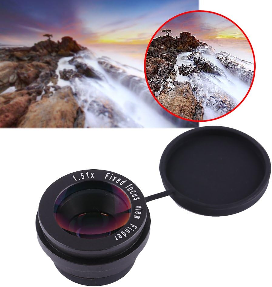 AHANGYGER 1.5X Fixed Focus Viewfinder Eyepiece Magnifier with Eyecup for DSLR Camera, Durable Optical Glass Magnifier