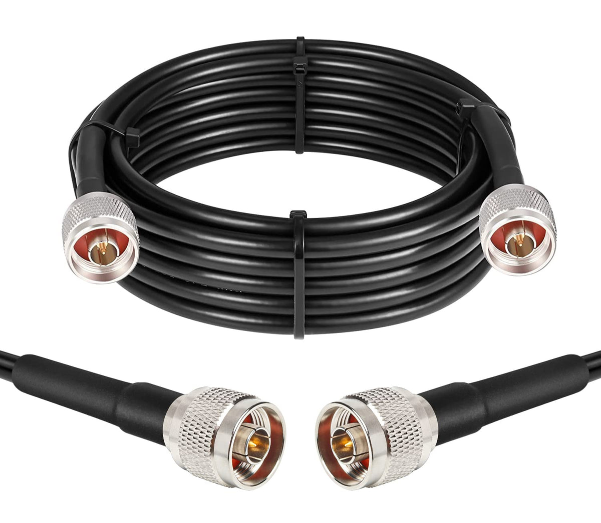 15 KMR240 50 3G/4G/5G/LTE/GPS/WiFi/RF/Ham/Radio XRDS -RF N Coax Cable ft, Ohm Low Loss Extension Cable - N Male to N