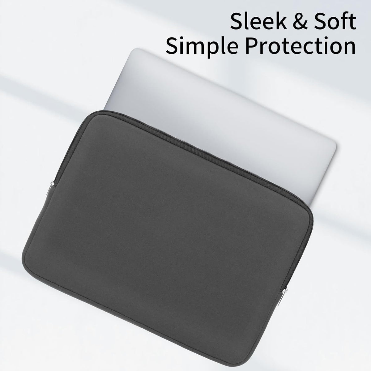 RAINYEAR 13 Inch Laptop Sleeve Compatible with 13.3" MacBook Air/Pro M1 M2 M3 M4 A3240 A3113 A2681 A2337 A1932 A2179 A2338 A1706 A1708 Carrying Bag Protective Cover Soft Case (Gray, Upgraded Version)
