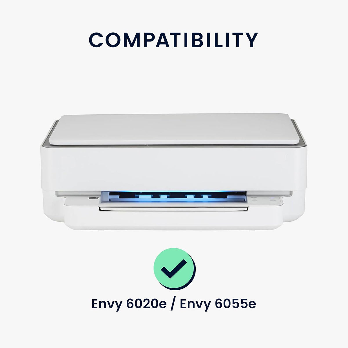 6020e 6055e kwmobile Dust Cover Compatible with HP Envy / Envy - Printer Case - Fabric Protector Cover - Light Grey