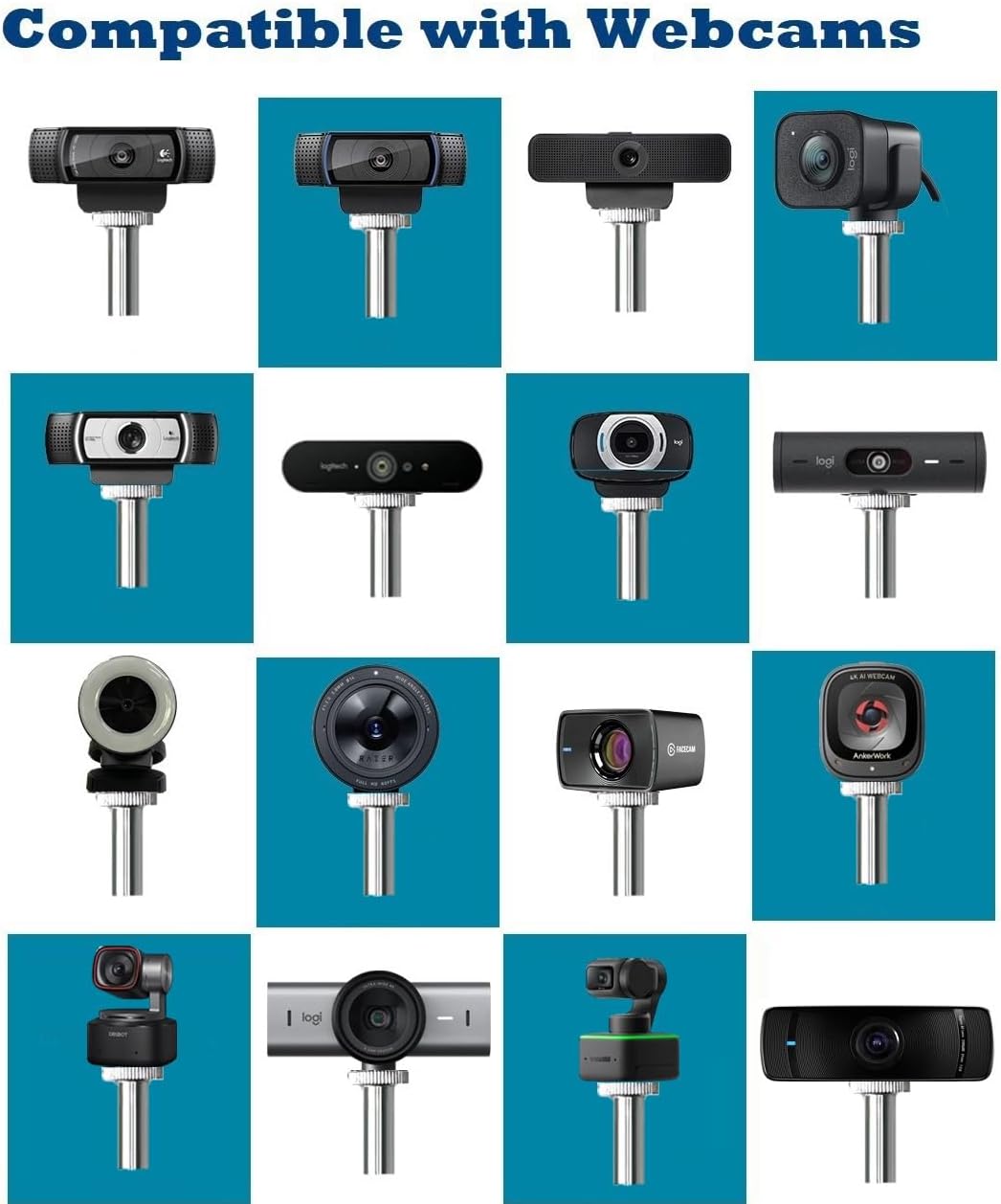 AceTaken Link-2C Insta360 2 2C 4K X4 X3 X2 Webcam Wall-Mount Holder Stand Compatible with Link / Link / Link PTZ