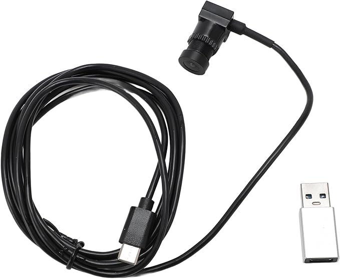 Pomya 1080P HD Webcam with Microphone USB Mini Web Cam with 1.5m Cable Type C Plug and Play Camera for Smartphone Laptop Computer Used for Live Streaming Online Calling