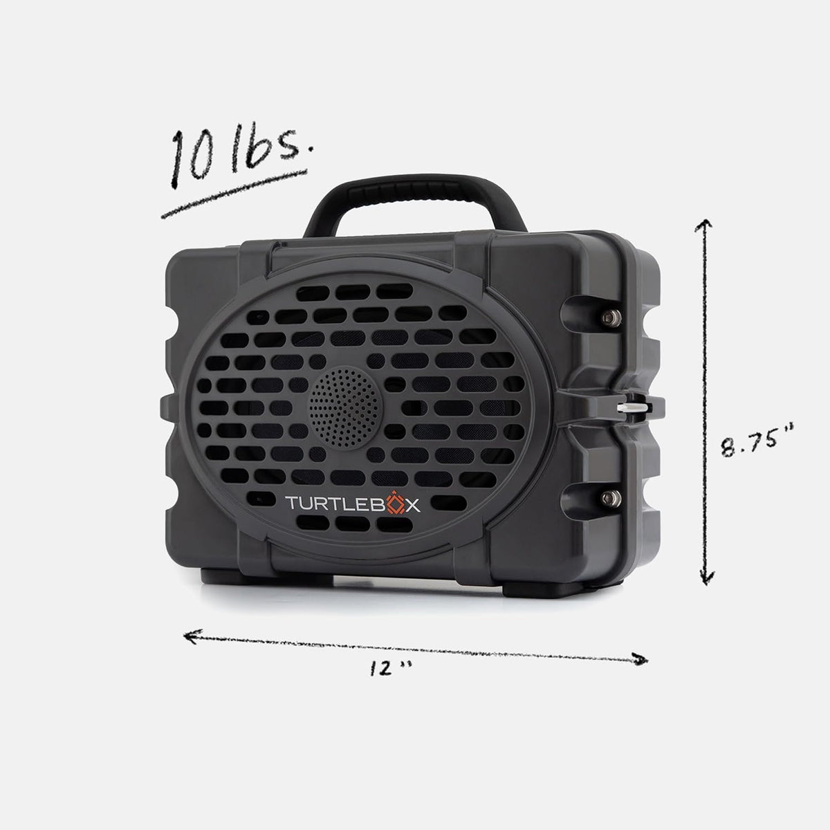 Turtlebox Original Gen 3: Portable Outdoor Bluetooth Speaker – Ultra-Loud (120dB), Waterproof (IP67), Rugged, Impact-Resistant, 3-Day Battery | Party Mode: Unlimited Pairing Stereo, Gray/Hot Pink