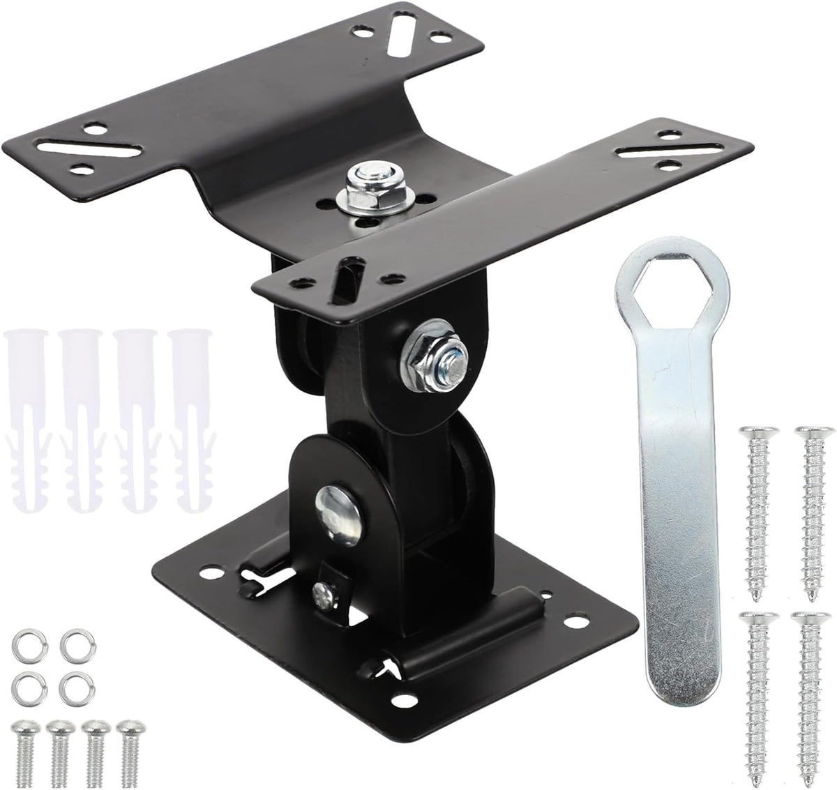 Homoyoyo 360 14-27 Inch Wall Mount Tv Stand Monitor Mount Rotation Metal Pivot Bracket for LCD Screens Suitable