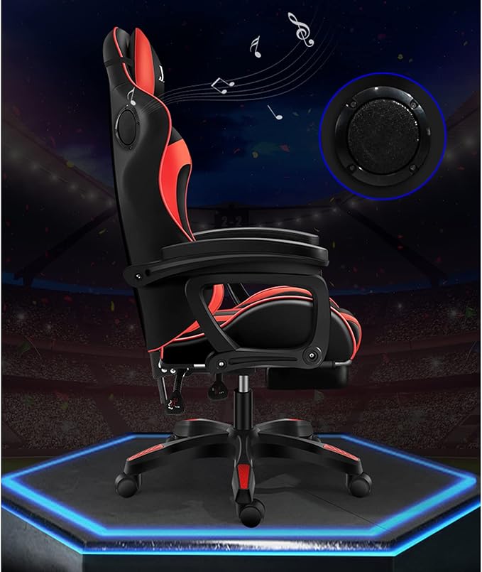 Office Ergonomic Chair Swivel Chair Computer Chair Gaming Chair Boys Home Gaming Chair Lift Reclining Swivel Chair Office Chair Boss Chair (Size:Nylon feetColor:red)