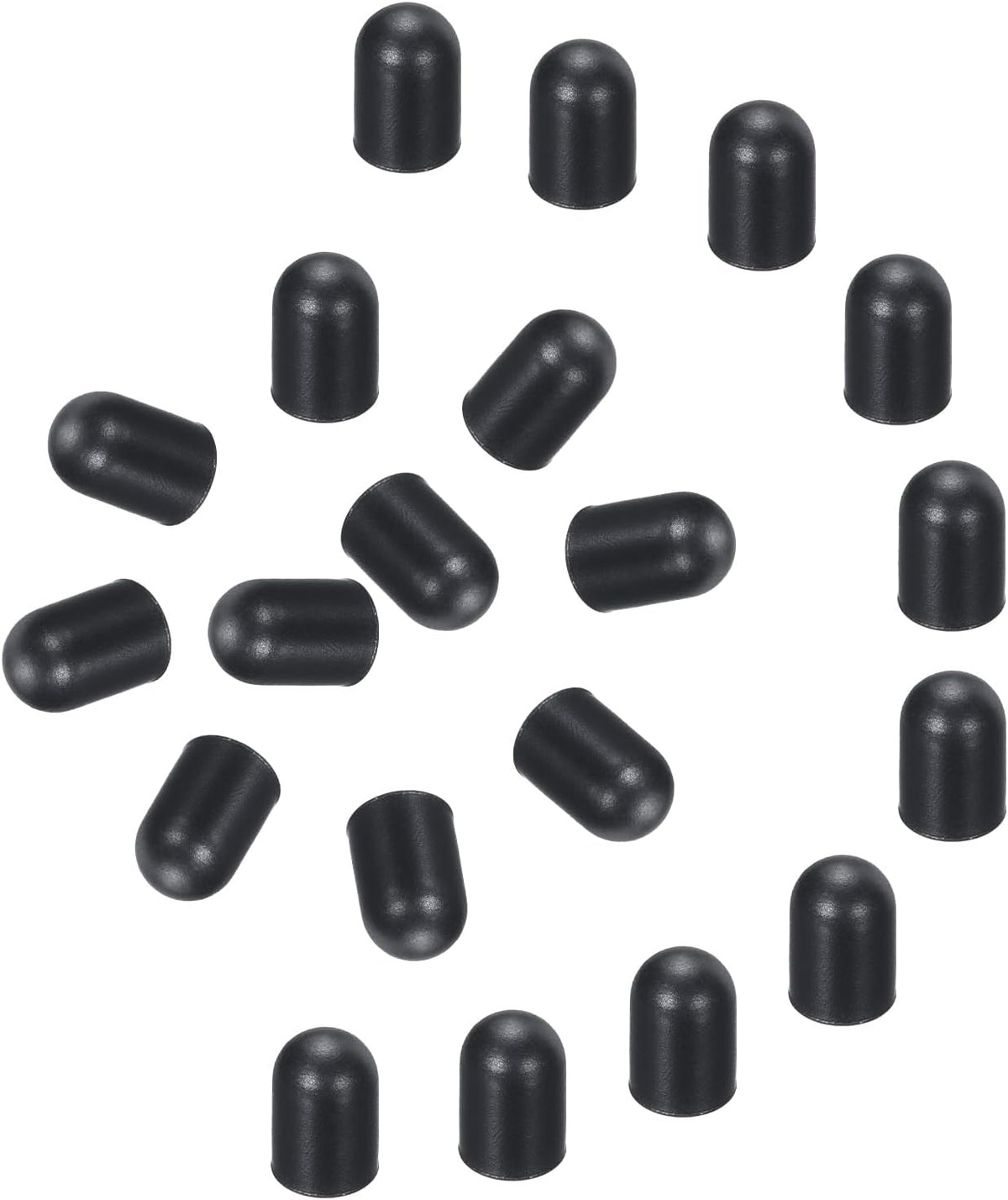 MECCANIXITY 40Pcs Replacement Stylus Pen Tips 4.5mm Conductive Capacitive Touch Screen Pens Tips Silicone Rubber, Black
