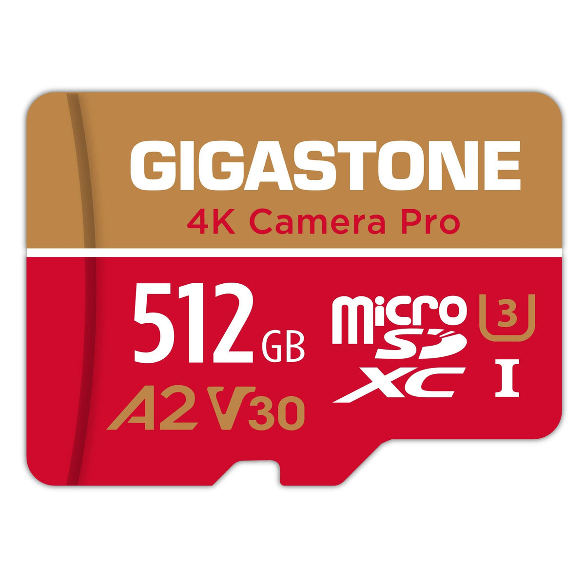 ?5-Years Data Recovery? GIGASTONE 512GB Micro SD Card, 4K Camera Pro, A2 V30 for Smartphone, Gopro, Action Cams, 4K UHD Video Recording, R/W up