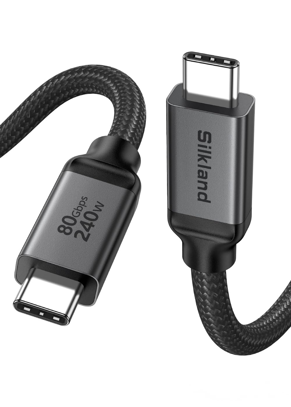 80Gbps 4 5 3.3FT/1M, 120Gbps 8K, 240W 3.1 4/5, M4 17 Silkland USB for Thunderbolt Cable up to Bandwidth for Dual PD