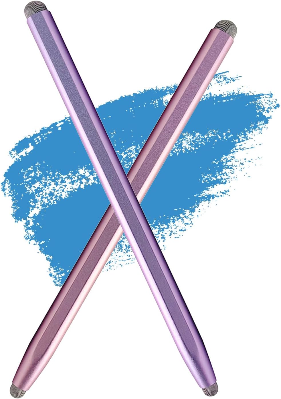 Stylus Pen for Touchscreen with Magnetic, Kenkor 2PCS Tablet Pencil for Apple iPad/iPad Air/Mini/Pro/iPhone/Android/Huawei/Cellphone/Samsung/Galaxy All Universal Touch Screen Devices (Purple/Pink)