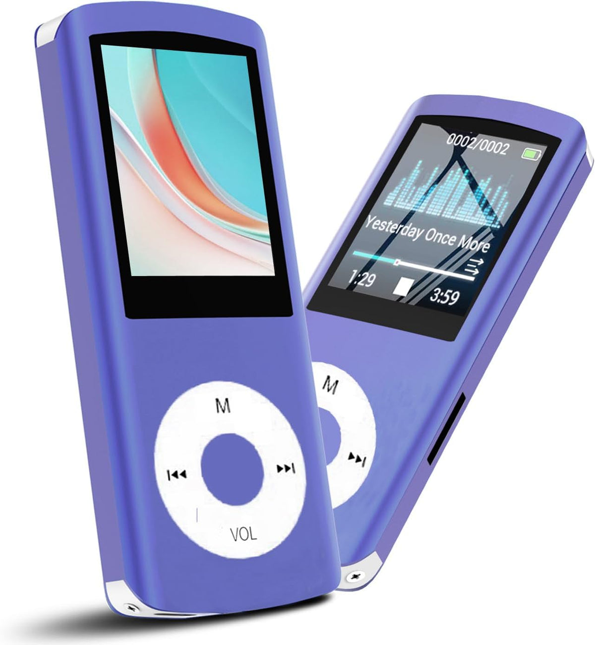 Hotechs. 64GB MP3 MP3 1.82'' Player, Hotechs Music Player with Slim Classic Digital LCD Screen Mini USB Port with FM