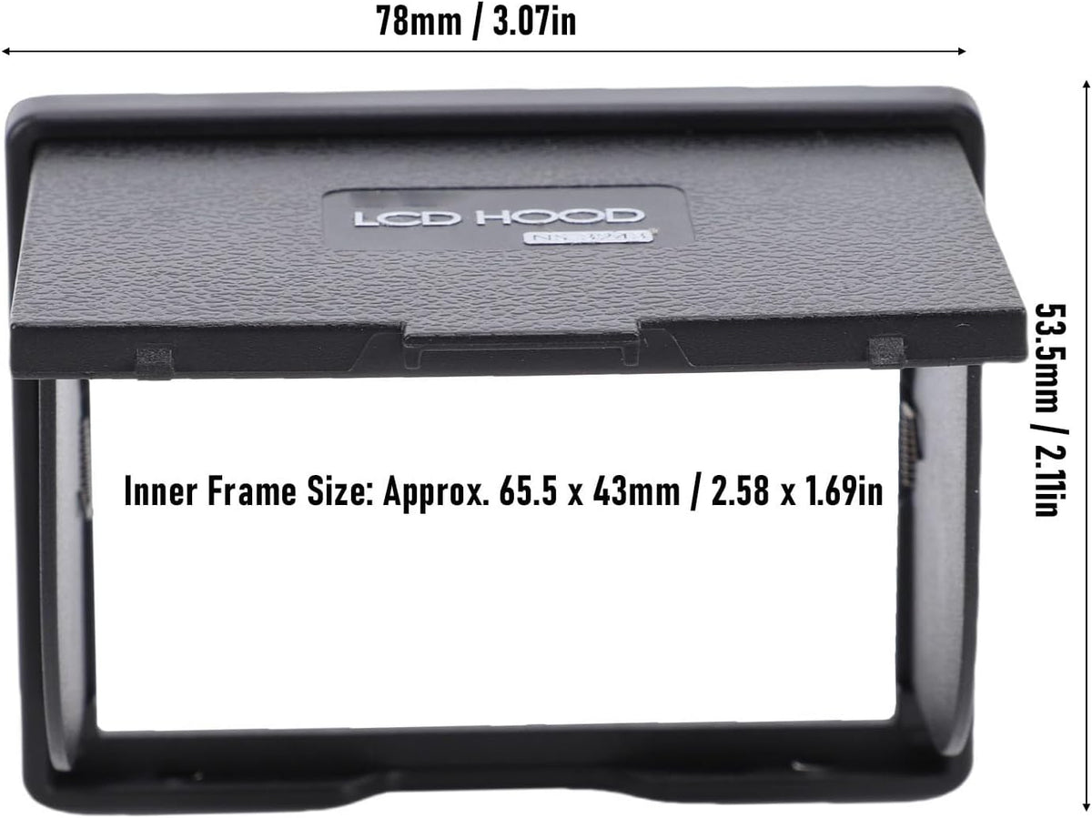3.2in 5DIV 5DIII 1DX XT1 XT2 GFX50S Camera LCD Sun Shade, Screen Magnet Hood Viewfinder for Series XA Series Cameras