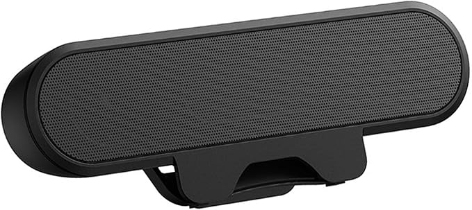 Yosoo Health Gear Computer Clamp Speaker 10W USB Powered Wired PC Black Speaker for Laptop PC Maximum Opening 10cm