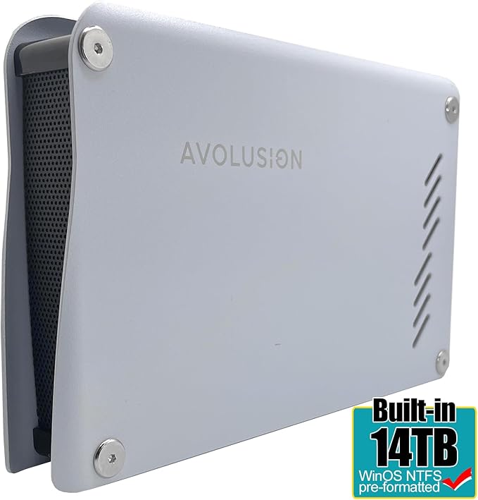 Avolusion M5 Series 14TB USB 3.0 External Hard Drive for WindowsOS Desktop PC/Laptop (Renewed)