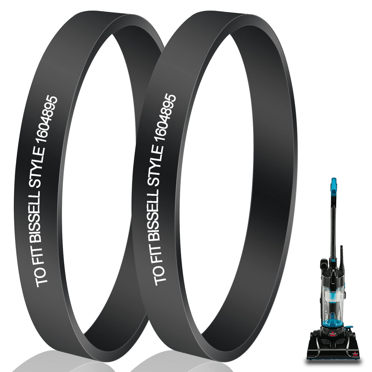 Vacuum Belts Replacement for Bissell PowerForce Compact Lightweight Upright Vacuum Cleaner Belts Compatible Models:3508,2112,211