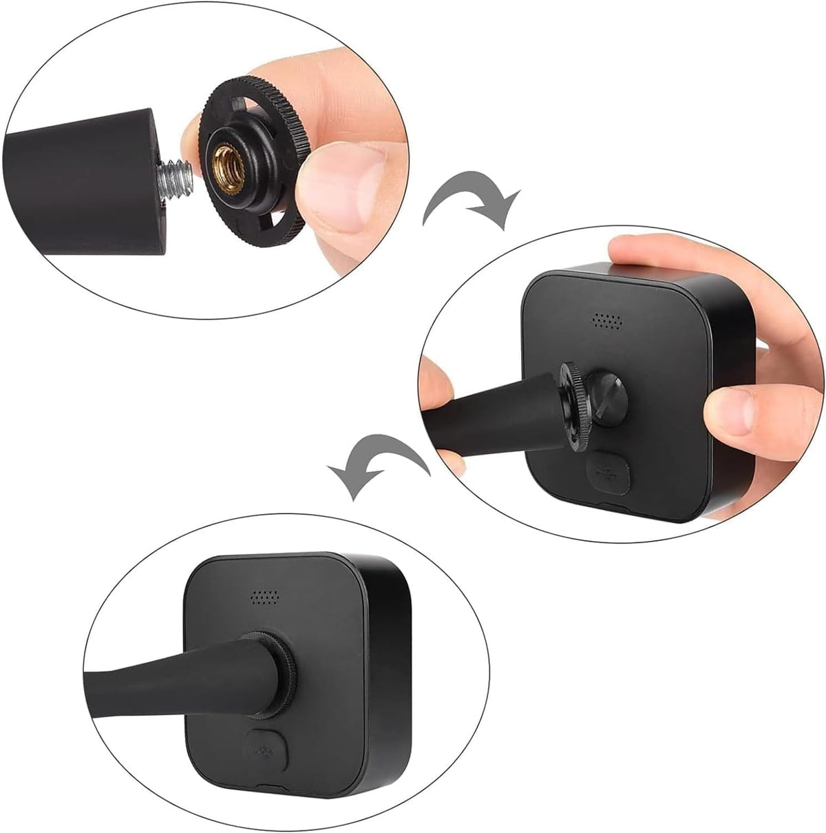 [3 Pack] Flexible Twist Mount for Blink 3rd & 4th Gen Outdoor Camera - 360 Adjustable Wall Mount