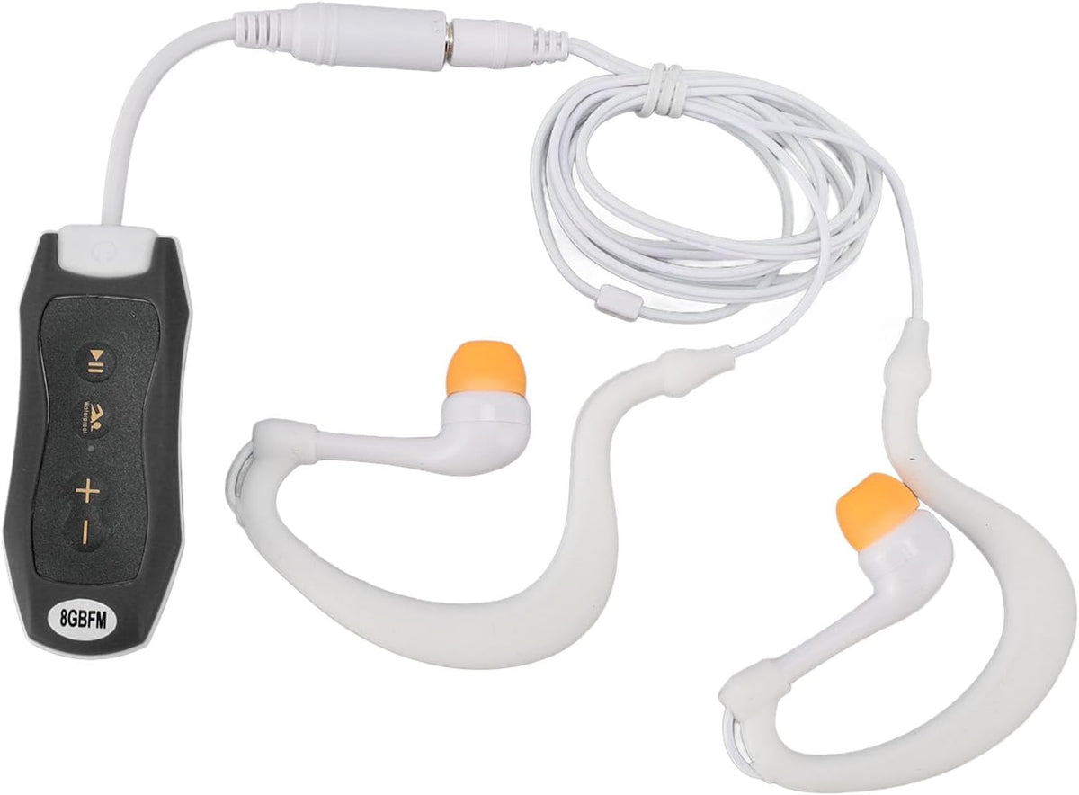 Hamwesh MP3 IPX8 8GB MP3 Swimming, Swimming (8GB) Player, USB Rechargeable for Underwater Player with Hydrodynamic