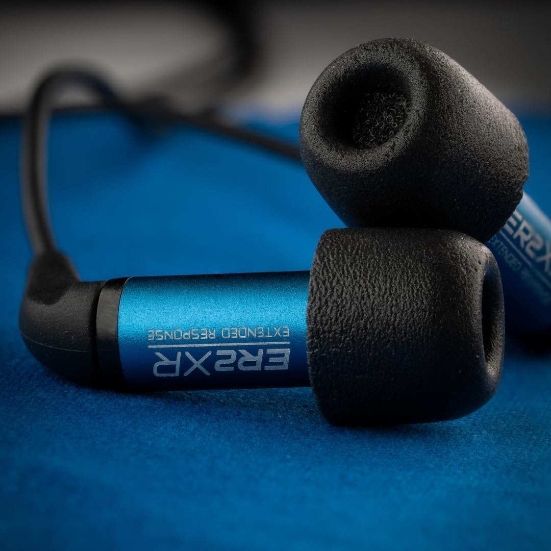 Comply 100 Core Series | Memory Foam Replacement IEM Ear Tips for Etymotic, Westone, Klipsch & More | Superior Noise Isolation, Ultimate Comfort, Secure Fit | TechDefender, Black, Large (3 Pairs)