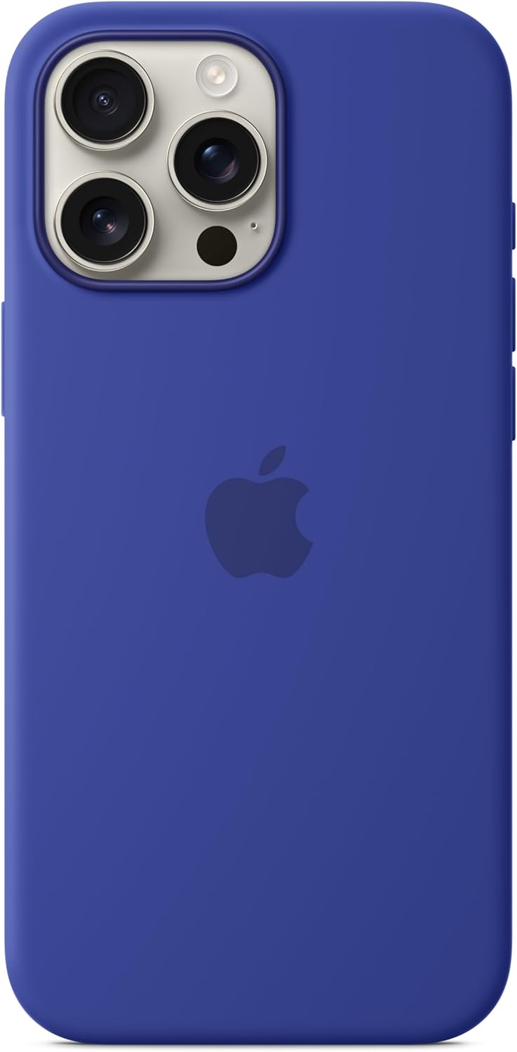 Apple iPhone 16 Pro Max Silicone Case with MagSafe and Camera Control: Lightweight Phone Case, Wireless Charging Compatible, Smooth Matte Finish; Ultramarine