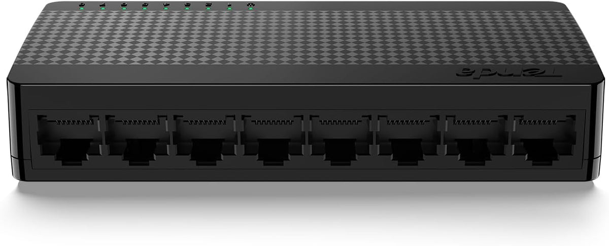 Tenda SG108, 8 Port Gigabit Switch, Unmanaged Home Ethernet Switch, Office Ethernet Splitter, Plug & Play, Plastic Case, Desktop/ Wall-Mount, Fanless Quiet, Limited Lifetime Protection