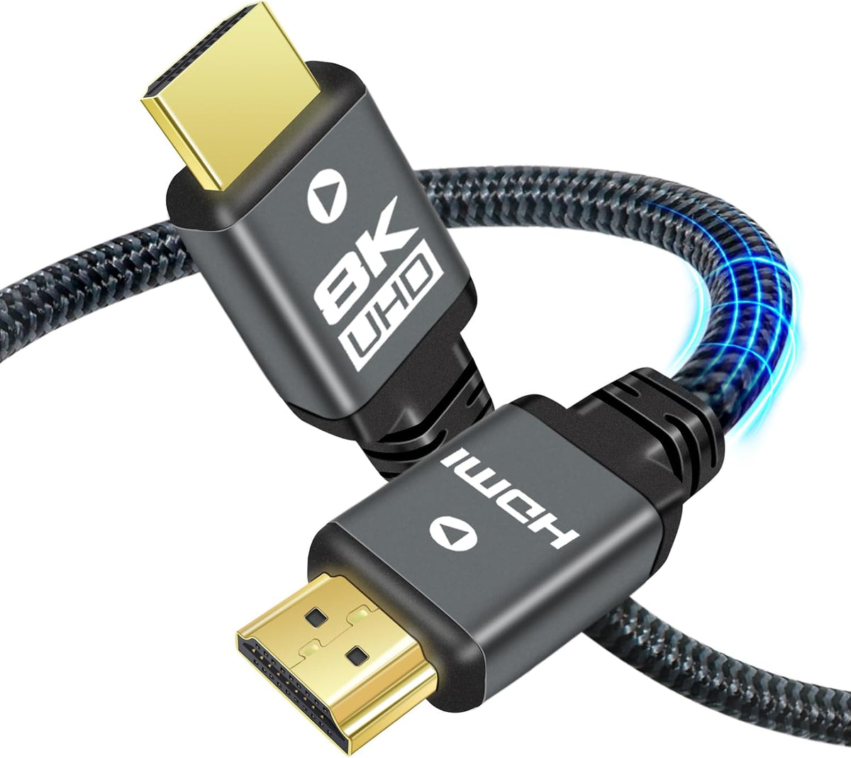 8K 20 2.1 8K@60Hz 4K@120Hz 144Hz, 2.2&2.3, HDR10, 3D, Monitor/TV/Blu-ray/PS5 (20 Yauhody HDMI Cable ft, HDMI Cable