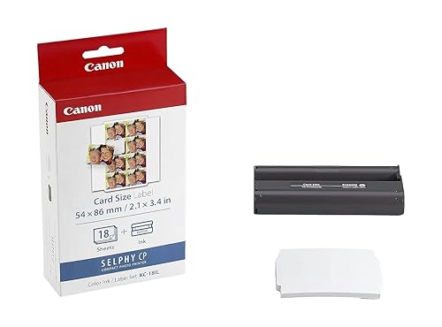 Canon KC-18IL Color Ink and Label Set (CP-100/200/300 Printers)