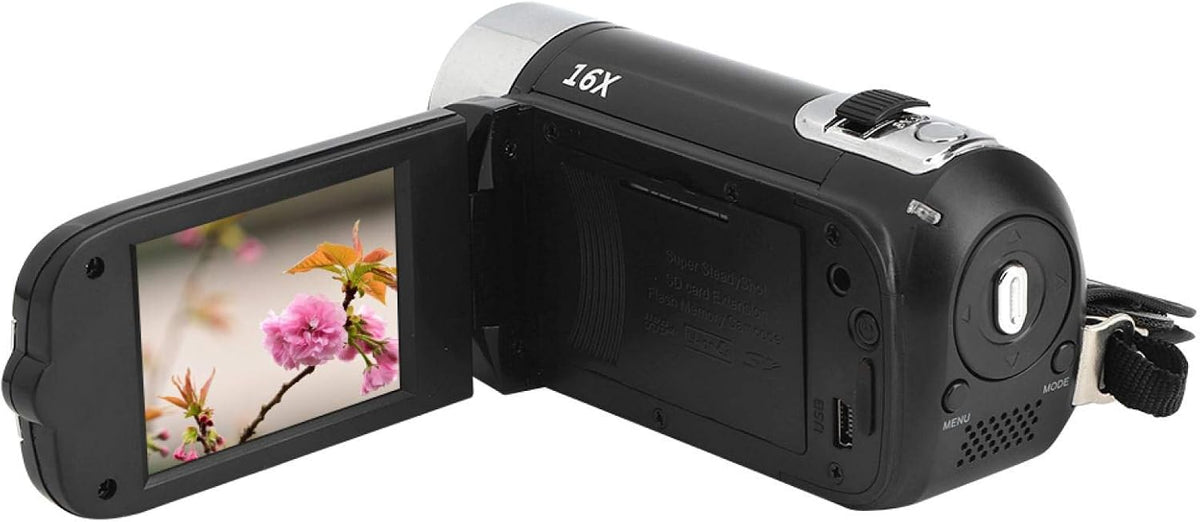 Hilitand 1080P 16MP 2.7 Inch 16X Camcorder, Full HD Video Camera with Digital Camera, Rotating LCD Screen, Digital