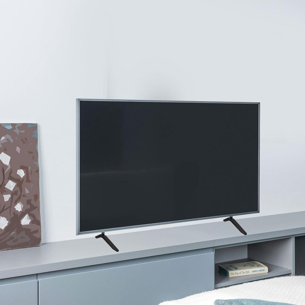 HEANUJJ Universal Tv Stand Brackets Tabletop Tv Holder with Screws Living Room Media Furniture