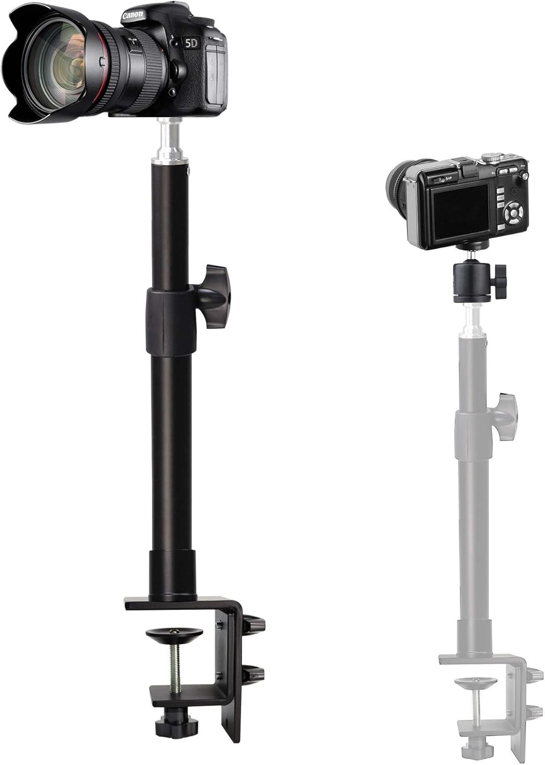 AceTaken Camera Stand, Overhead Camera Mount with Desk Clamp Compatible with Canon DSLR Video Recording