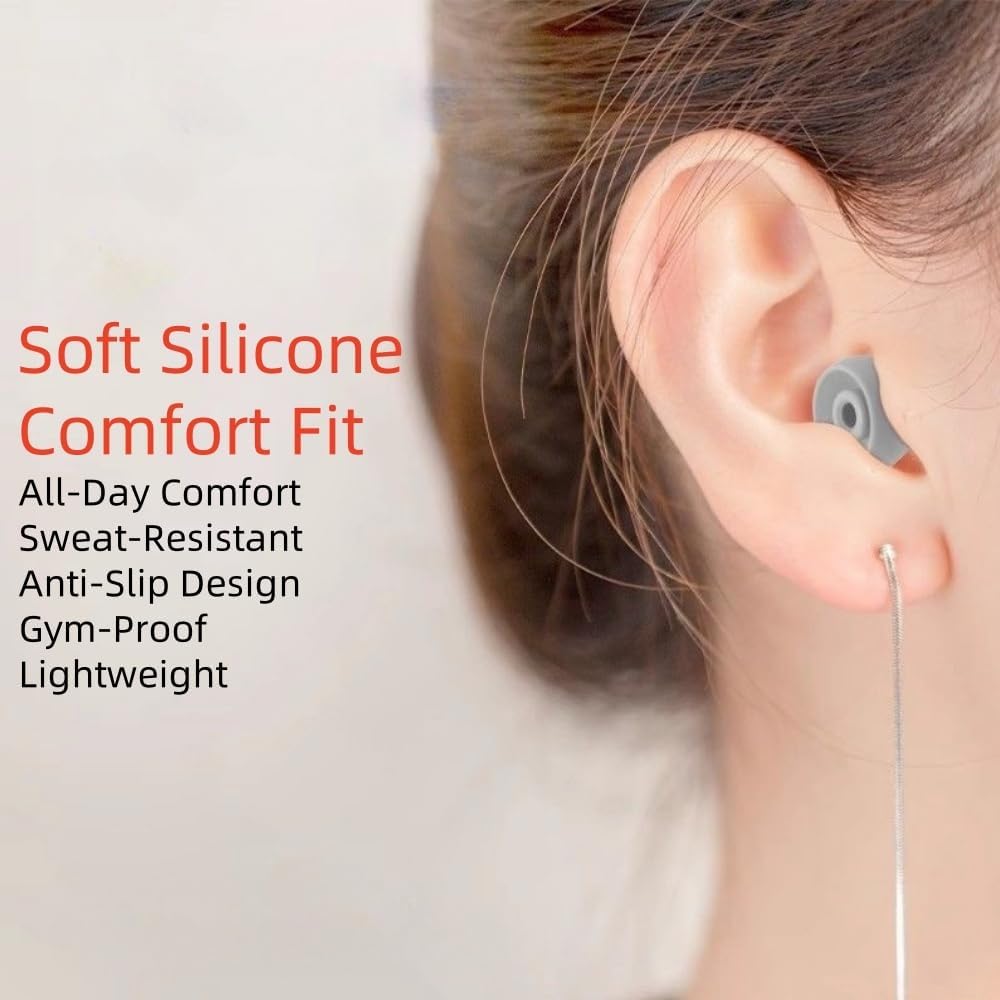 Replacement Ear Tips for Beats Fit Pro, Beats Studio Buds+, Beats Studio Buds, Beats Solo Buds Silicone Earbuds Washable Noise Isolation, Fit in The Charging Case, 6 Pairs S/M/L (White)