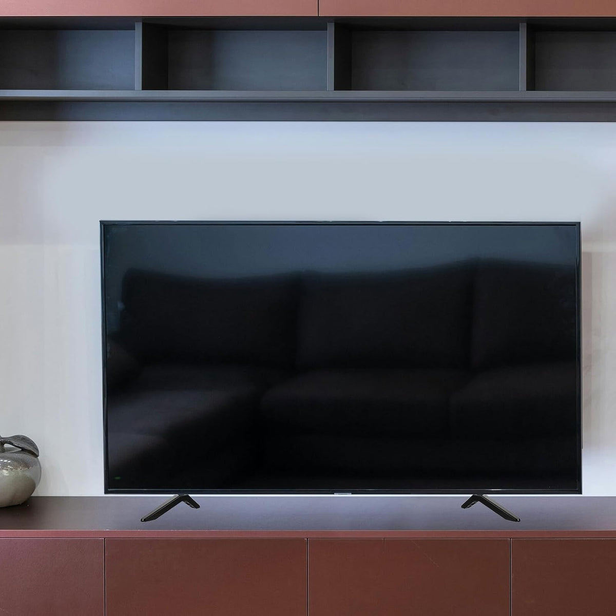 COOLHIYA Universal Tv Stand Mount with Tabletop Base Adjustable Height Tv Bracket for Living Room