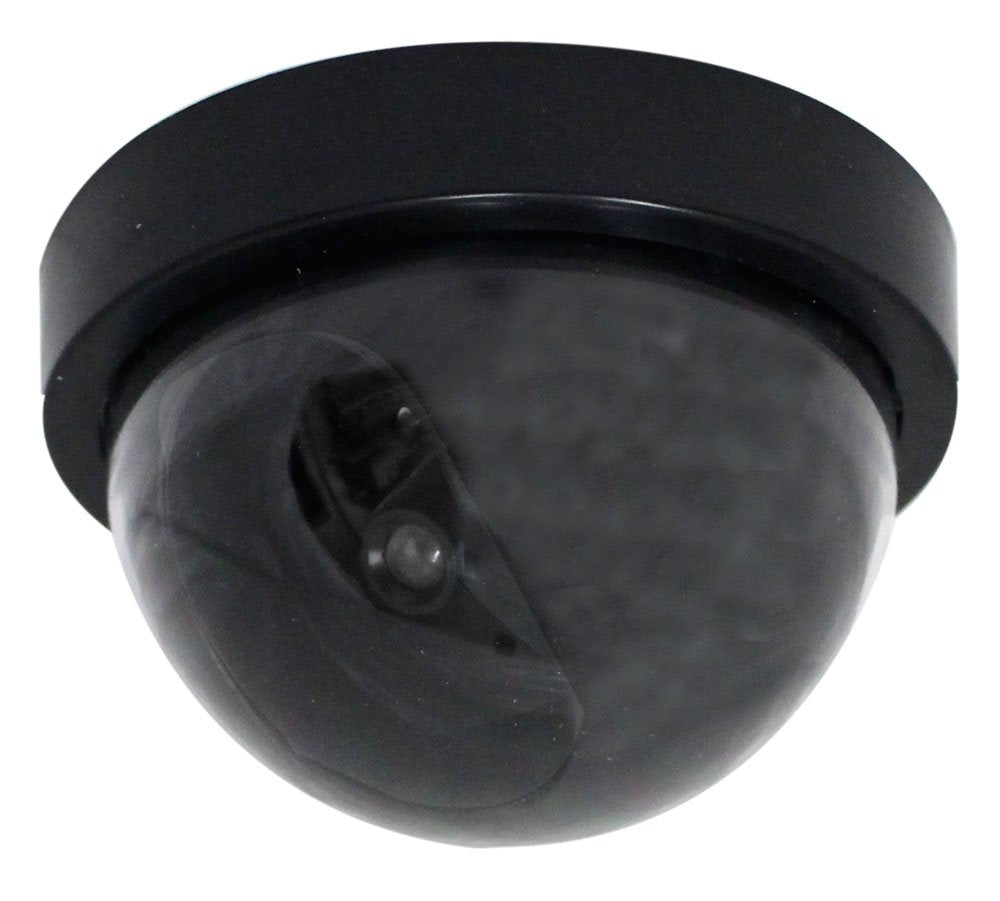 ToolUSA Anti-Theft Dummy Security Camera | Black Mirror Finish | Realistic Blinking Activation Light | Versatile Indoor & Outdoor Use | 4.5" (11.4 cm)