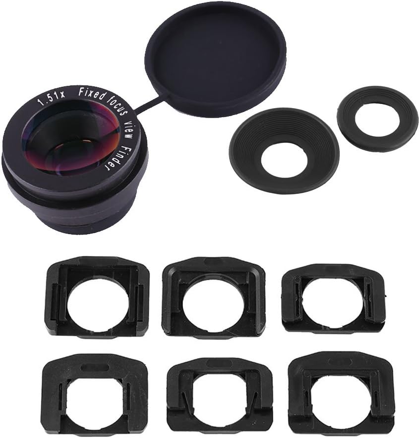 Hulex Supplies 1.5X 1.51X 6 Durable Fixed Focus Viewfinder Eyepiece Magnifier, DSLR Camera Eyecup, View Magnification