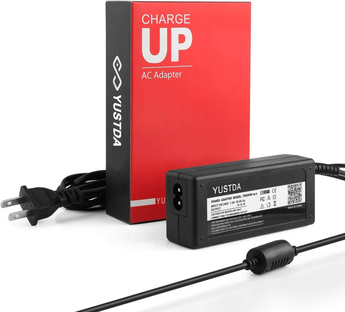 10Ft AC Adapter for HP Pavilion 15-cc123cl, 15-cc154cl, 15-cc178cl Notebook, 65W Laptop Power Supply Cord
