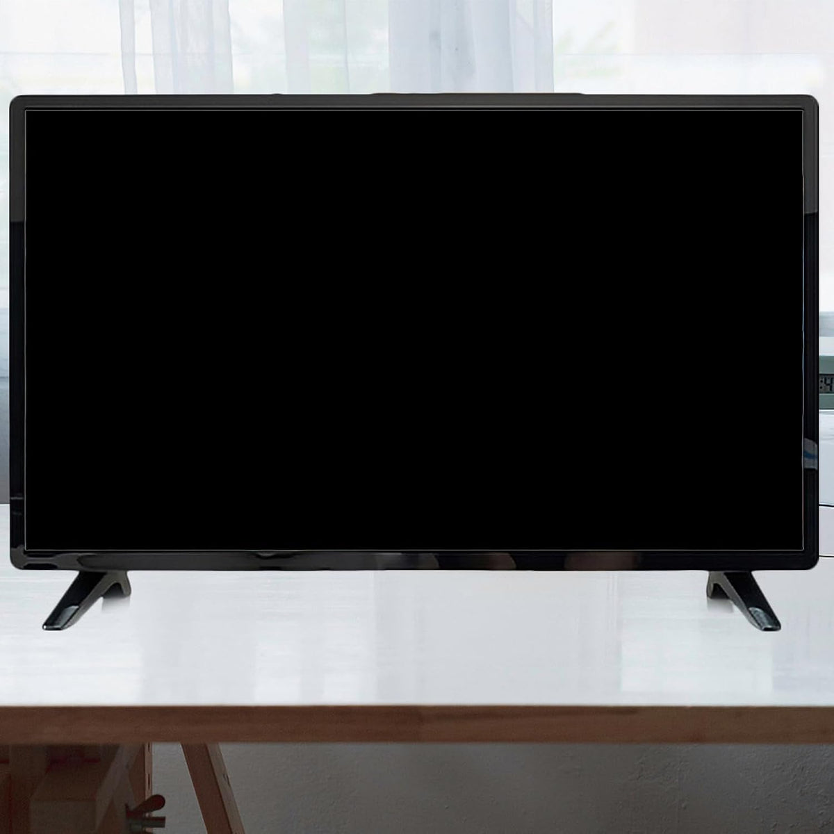 Healeved Black TV Stand Base Mount Bracket - Sturdy Support for Living Room & Bedroom