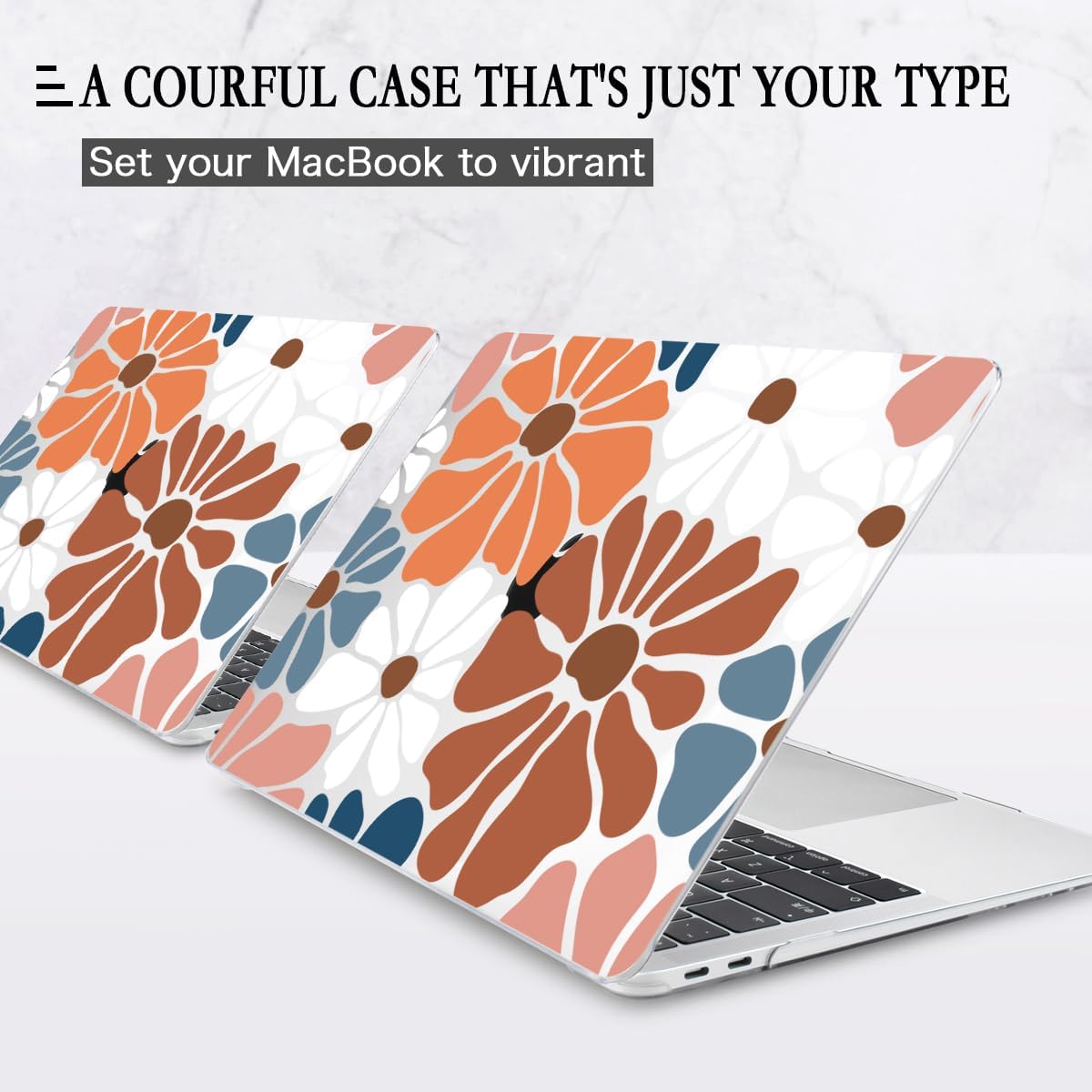 CISSOOK Compatible with MacBook Air 13.3 inch Case M1 A2337 A2179 A1932, Plastic Hard Shell Case Keyboard Cover Screen Protector for MacBook Air 13 2021 2020 2019 2018, Vintage Flowers