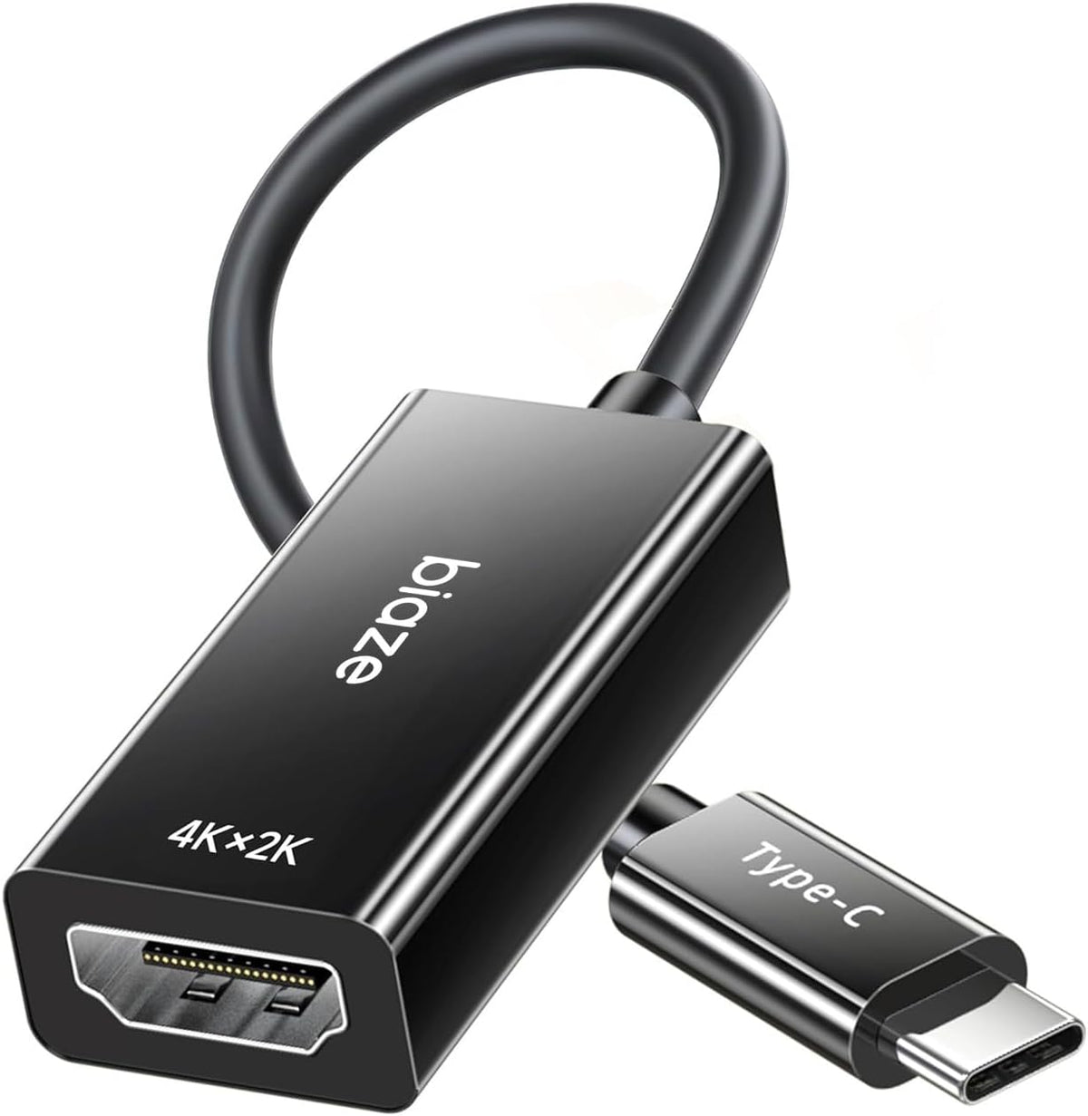biaze 4K@60Hz, M1/M2, 15/14, USB C to HDMI Adapter Type-C Thunderbolt with Dynamic HDR, Compatible with MacBook Pro/Air