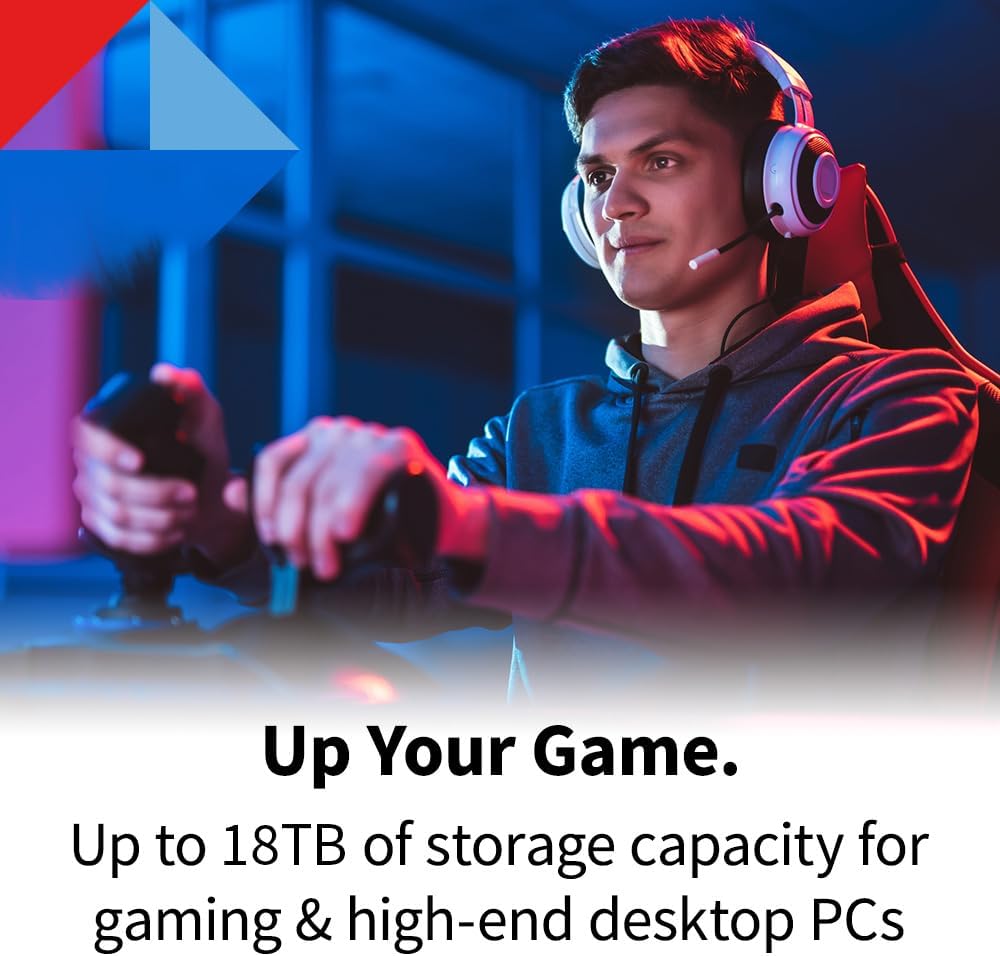 Toshiba X300 18TB Performance & Gaming 3.5-Inch Internal Hard Drive - CMR SATA 6 Gb/s 7200 RPM 512 MB Cache - HDWR51JXZSTA
