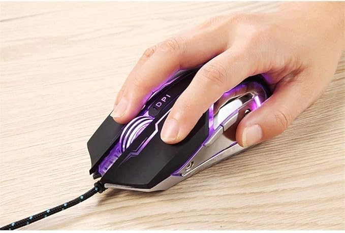 Marycan Keyboard Mouse Combo Gaming Keyboard and Mouse SetLED Backlit Mechanical Feel Business Office Keyboard Colorful Breathing Backlit Gaming Mouse for WindowsComputerDesktopPCNotebookLaptop