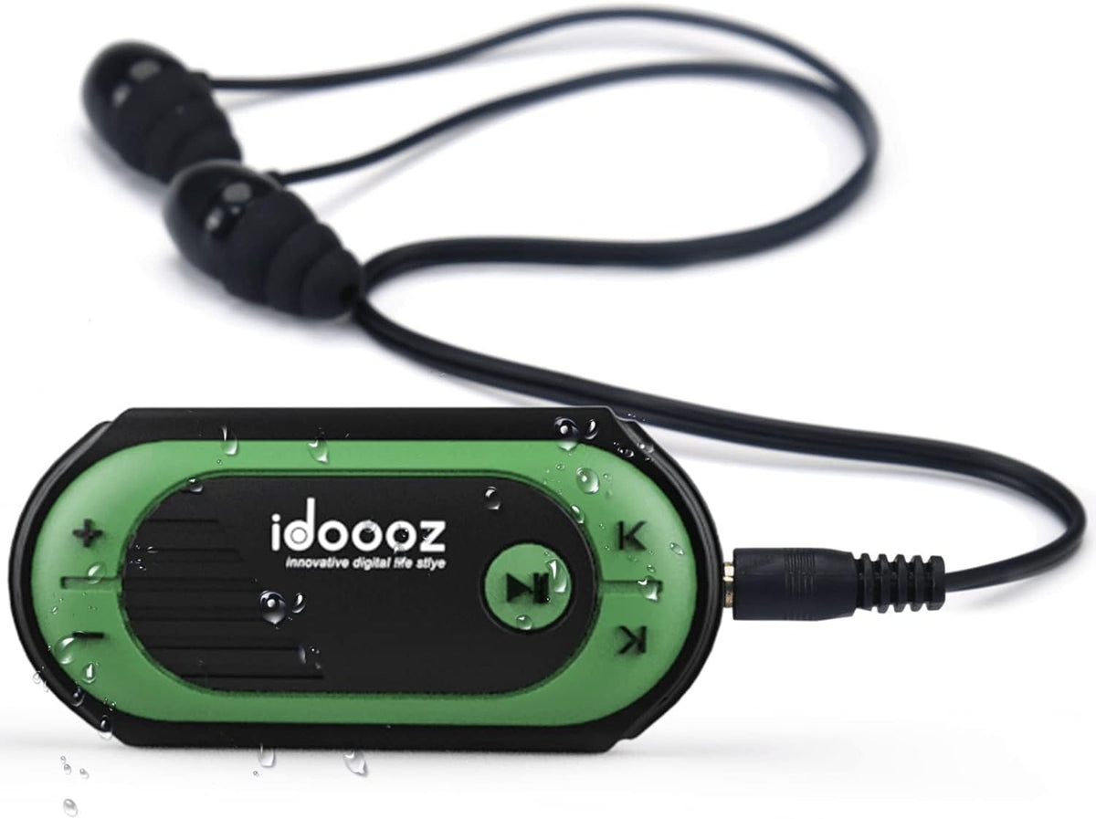 idoooz MP3 IPX8 Swimming Swimming, Waterproof Player, Music Player with Clip, Underwater Music Player with Headphones